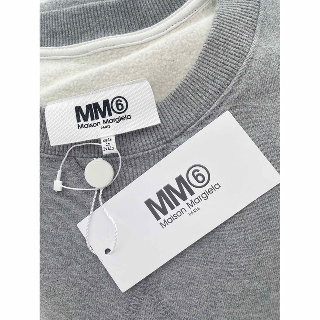 MM6(エムエムシックス)の【新品】MM6 MaisonMargiela  グレー スウェットワンピース レディースのワンピース(ひざ丈ワンピース)の商品写真