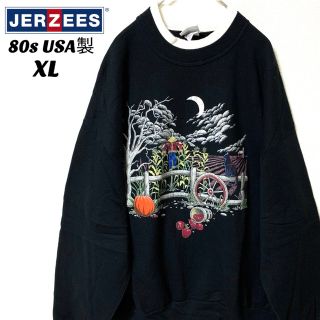 ジャージーズ(JERZEES)の80s USA製 ジャージーズ スウェットトレーナー ゆるだぼ ヴィンテージ (スウェット)