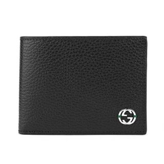 GUCCI - 新品 グッチ GUCCI 2つ折り財布 ダラーカーフ ブラック GUCCI - 新品 グッチ GUCCI 2つ折り財布 ダラーカーフ ブラック