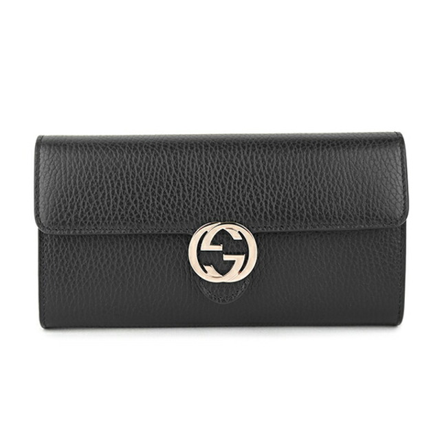 Gucci - 新品 グッチ GUCCI 長財布 ダラーカーフ ブラックの通販 by