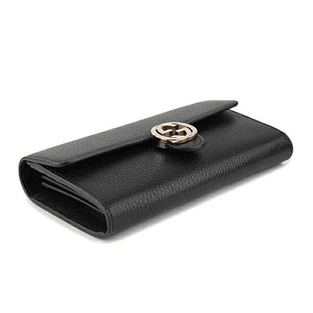 Gucci(グッチ)の新品 グッチ GUCCI 長財布 ダラーカーフ ブラック レディースのファッション小物(財布)の商品写真