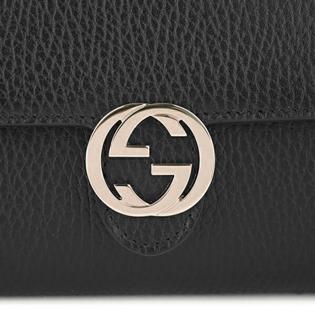 Gucci(グッチ)の新品 グッチ GUCCI 長財布 ダラーカーフ ブラック レディースのファッション小物(財布)の商品写真