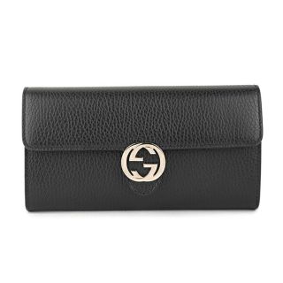 グッチ(Gucci)の新品 グッチ GUCCI 長財布 ダラーカーフ ブラック(財布)