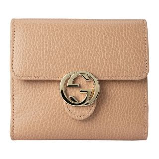 グッチ(Gucci)の新品 グッチ GUCCI 2つ折り財布 ダラーカーフ ベージュ(財布)