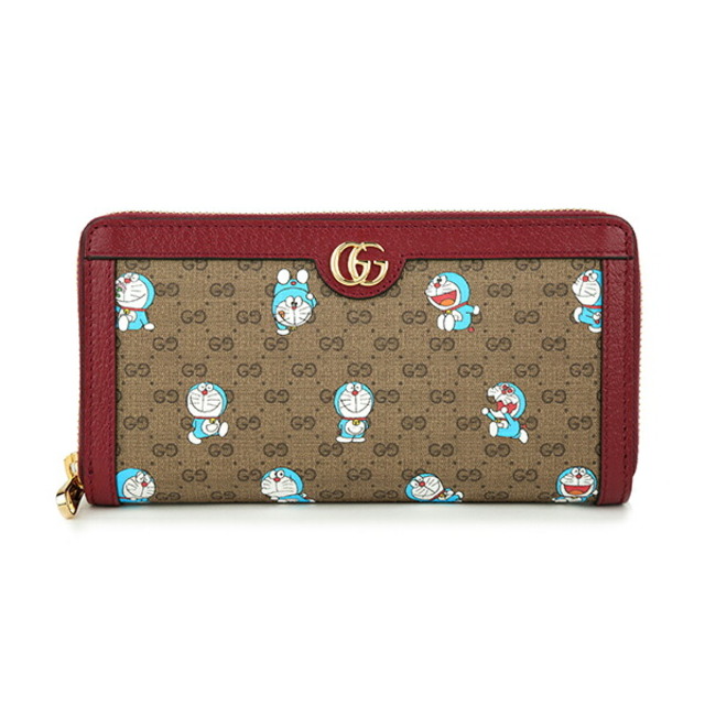 新品 グッチ GUCCI 長財布 ドラえもん x グッチ ベージュ/レッド | フリマアプリ ラクマ