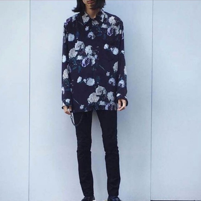 品質第一】 LAD MUSICIAN 17SS 花柄 パジャマシャツ -シャツ