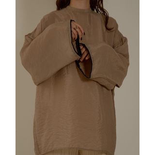 ラウジー(lawgy)のlawgy  airy high neck blouse(シャツ/ブラウス(長袖/七分))