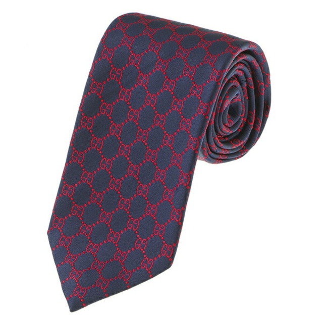 新品 グッチ GUCCI ネクタイ ネイビー 紺 国内外の人気が集結 65.0%OFF