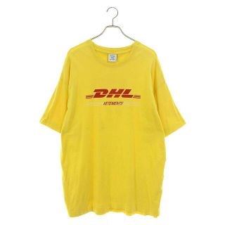 VETEMENTS - ヴェトモン 18SS WSS18DHL3 DHLロゴダブルフェイスTシャツ