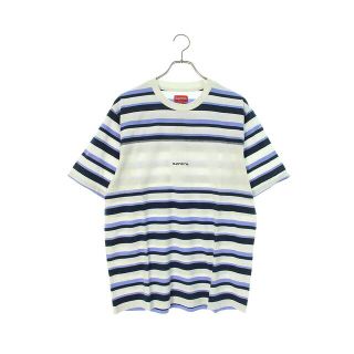 シュプリーム(Supreme)のシュプリーム 20SS Blocked Stripe S/S Top フロントロゴストライプTシャツ メンズ M(Tシャツ/カットソー(半袖/袖なし))