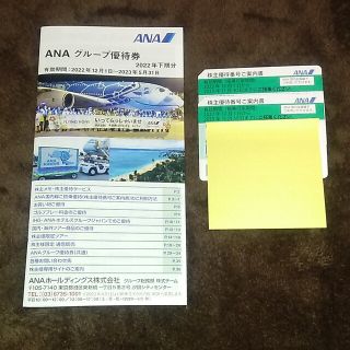 エーエヌエー(ゼンニッポンクウユ)(ANA(全日本空輸))のANA　株主優待券　2枚(ショッピング)