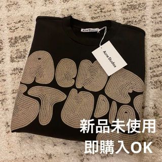 本店は Acne バブルロゴ Studios 確実正規品 バブルロゴ クルーネック