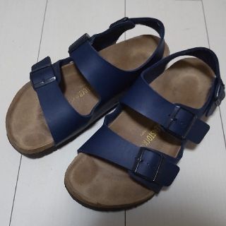 ビルケンシュトック(BIRKENSTOCK)のBIRKENSTOCK   MILANO ミラノ サンダルBlue 26.5(サンダル)