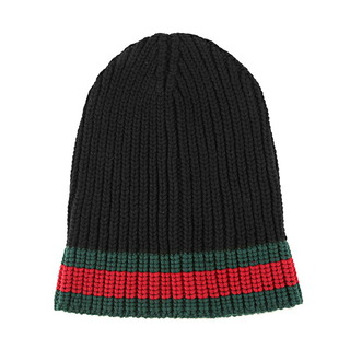 グッチ(Gucci)の新品 グッチ GUCCI ニットキャップ ウェブ ブラック(ニット帽/ビーニー)