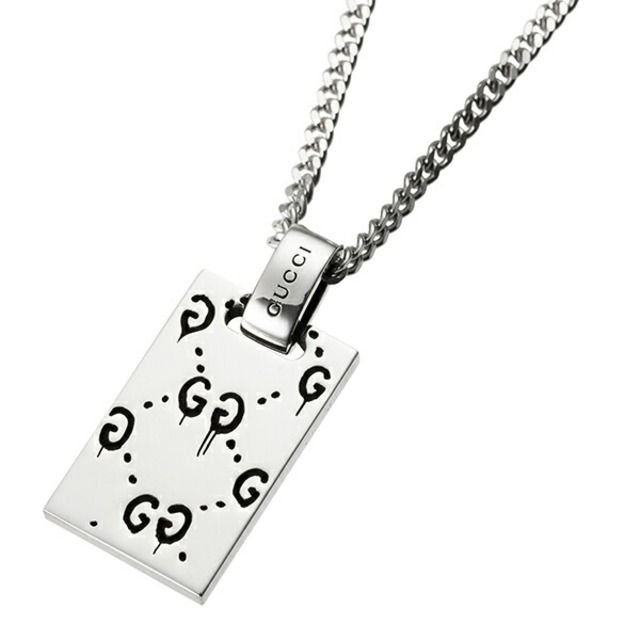 Gucci - 新品 グッチ GUCCI ネックレス グッチゴースト シルバーの通販
