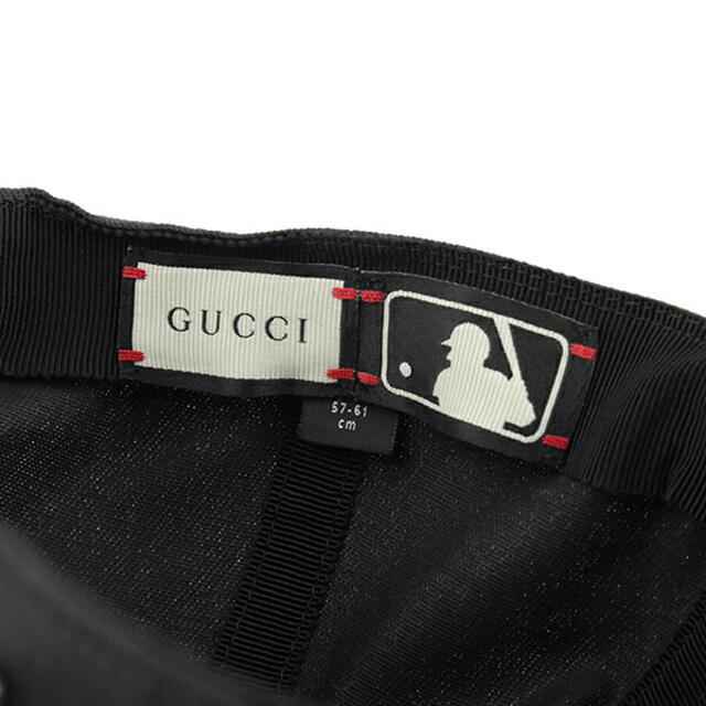 Gucci(グッチ)の新品 グッチ GUCCI キャップ グッチ×ニューエラ ブラック 黒 レディースの帽子(キャップ)の商品写真