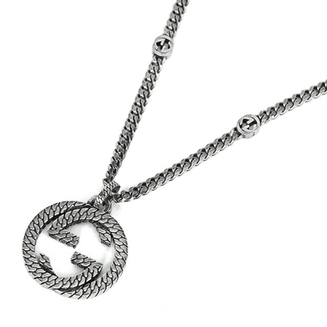 新品 グッチ GUCCI ネックレス インターロッキングG アルジェント お礼