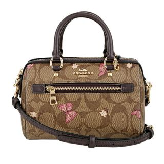 コーチ(COACH)の新品 コーチ COACH ショルダーバッグ マイクロ ローワン クロスボディ ブラウン 茶(ショルダーバッグ)