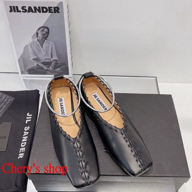 JIL SANDER ジルサンダー アンクレット付バレエシューズ