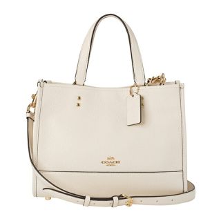 コーチ(COACH)の新品 コーチ COACH トートバッグ DEMPSEY CARRYALL ホワイト 白(トートバッグ)