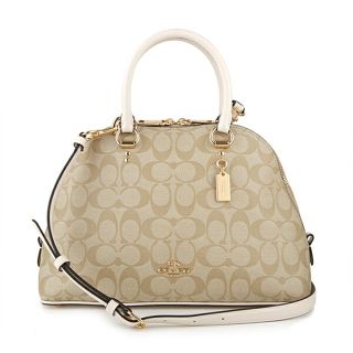 コーチ(COACH)の新品 コーチ COACH ハンドバッグ KATY SATCHEL ライトベージュ(ハンドバッグ)