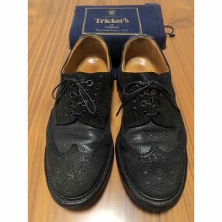 トリッカーズ(Trickers)のTricker’s  バートン　コマンドソール　ブラック　8.5(ドレス/ビジネス)