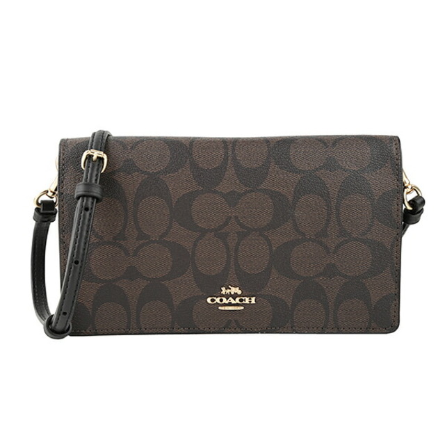 新品 コーチ COACH ショルダーバッグ アンナ フォルドオーバー クロスボディ クラッチ ブラウン 茶 | フリマアプリ ラクマ