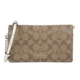 コーチ(COACH)の新品 コーチ COACH ショルダーバッグ アンナ フォルドオーバー クロスボディ クラッチ カーキ(ショルダーバッグ)