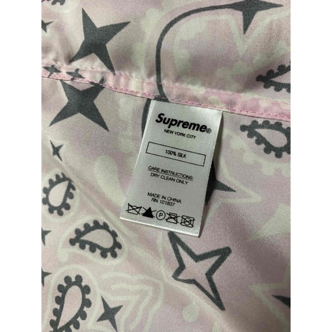 XLsupreme bandana shirt ピンク バンダナ アロハ
