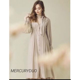 マーキュリーデュオ(MERCURYDUO)のMERCURYDUO マーキュリーデュオ ボウタイワンピース(ロングワンピース/マキシワンピース)