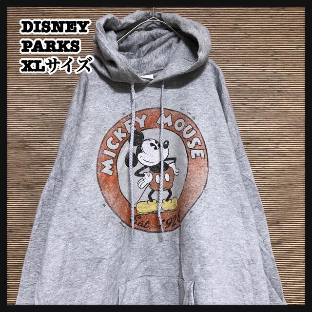 配送日指定可 【ディズニーパークス】プルオーバーパーカー ミッキー