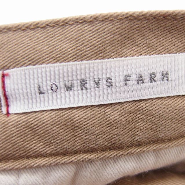 LOWRYS FARM(ローリーズファーム)のローリーズファームチノパン パンツ テーパード タック コットン ジップフライ  レディースのパンツ(チノパン)の商品写真