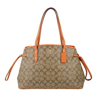 コーチ(COACH) シグネチャー ハンドバッグ(レディース)(オレンジ/橙色