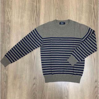 ポロクラブ(Polo Club)の美品　POLO ポロ　ボーダーニット　メンズ(ニット/セーター)