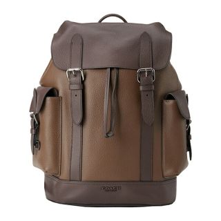 コーチ(COACH)の新品 コーチ COACH リュックサック バックパック カラーブロック ブラウン 茶(リュック/バックパック)