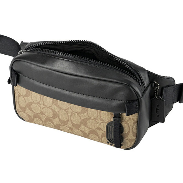 新品 コーチ COACH ウエストバッグ・ボディバッグ ベルト バッグ イン シグネチャー キャンバス ブラウン 茶