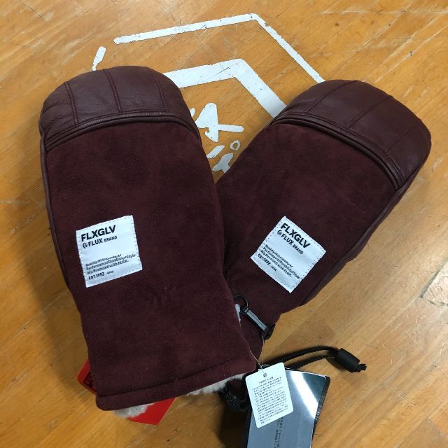 FLUX(フラックス)のFLUXフラックス【GOAT MITT】Ssizeエンジレザー ウールインナー付 スポーツ/アウトドアのスノーボード(ウエア/装備)の商品写真