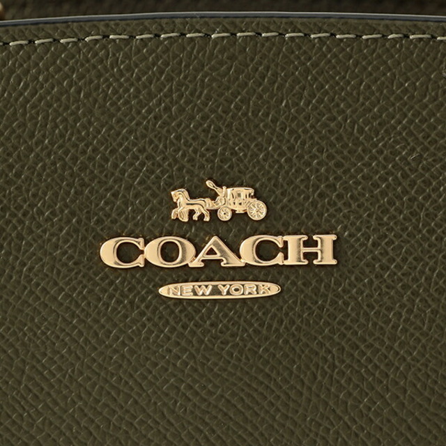 新品 コーチ COACH ハンドバッグ ミニ リリー キャリーオール カーキ系