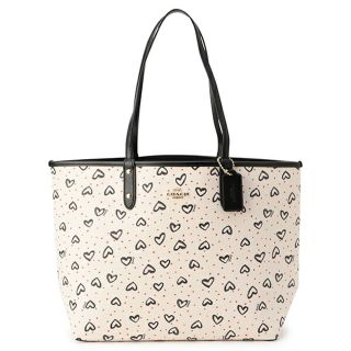 コーチ(COACH)の新品 コーチ COACH トートバッグ リバーシブル シティ トート ホワイト系マルチ(トートバッグ)