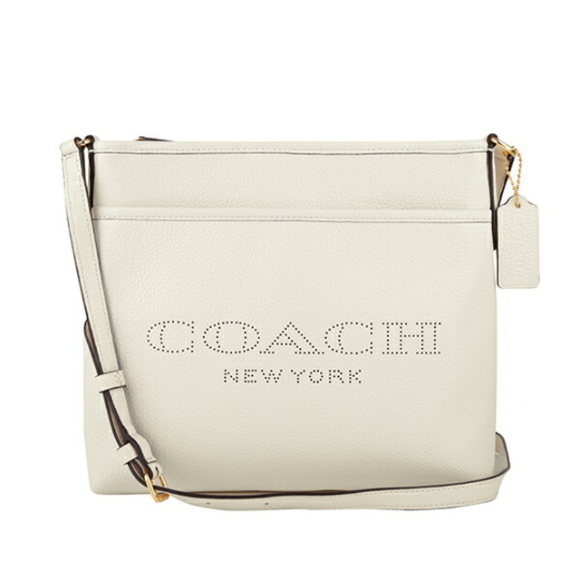 約22×24×5ショルダー長さ新品 コーチ COACH ショルダーバッグ ファイルバッグ ホワイト 白