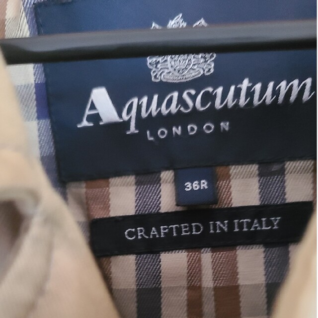 AQUA SCUTUM(アクアスキュータム)の【一点限り！】アクアスキュータム  メンズ ステンカラーコート メンズのジャケット/アウター(ステンカラーコート)の商品写真
