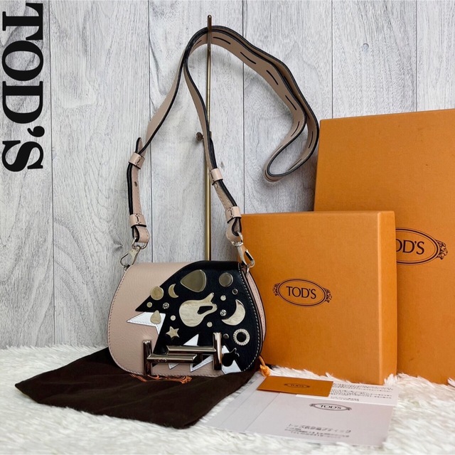 TOD'S(トッズ)の希少♡直営店購入♡極美品♡箱♡保存袋♡ダブルT♡トッズ レザー ショルダーバッグ レディースのバッグ(ショルダーバッグ)の商品写真