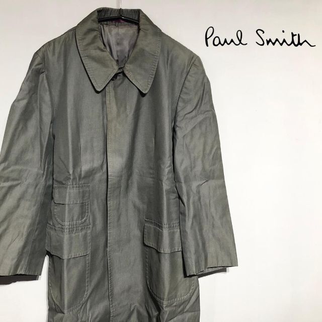 Paul Smith ポールスミス ロングコート カーキ 品多く www.innocherche.com