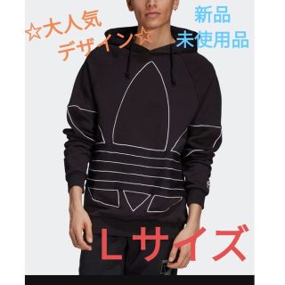 アディダス(adidas)のadidas アディダス  パーカー スウェット トレーナー 長袖 Ｌ ブラック(パーカー)