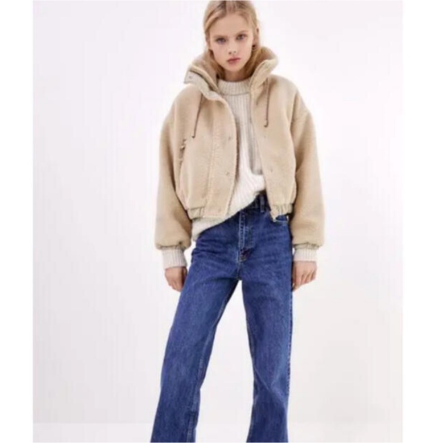 ZARA - ZARA ザラ クロップド丈ボア生地ジャケットの通販 by kurumi ZARA - ZARA ザラ クロップド丈ボア生地ジャケットの通販 by kurumi