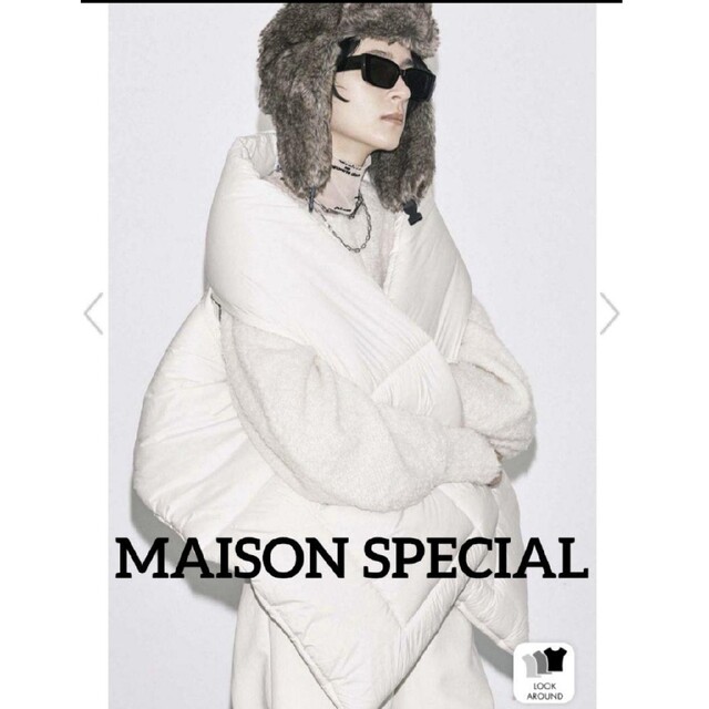 MAISON SPECIAL(メゾンスペシャル)のMAISONSPECIAL　ビッグパテットストール　ダウン レディースのジャケット/アウター(ダウンジャケット)の商品写真