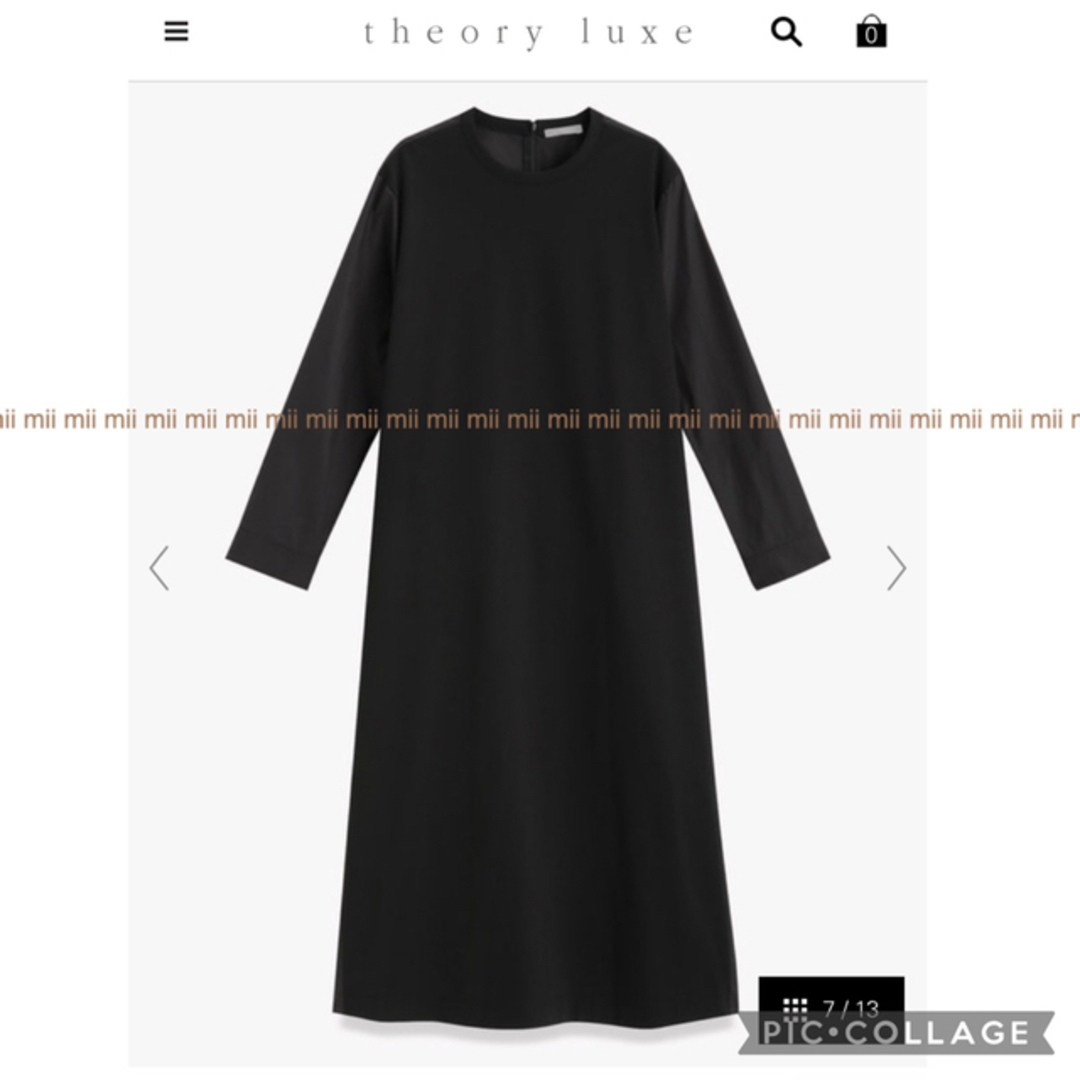 Theory luxe(セオリーリュクス)の✤2021SS セオリーリュクス theory luxe 異素材MIXワンピース レディースのワンピース(ロングワンピース/マキシワンピース)の商品写真