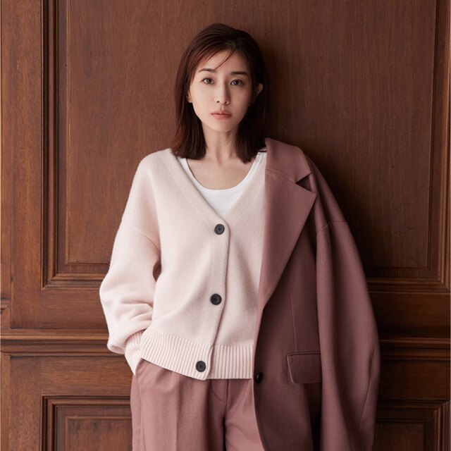 新品タグ付き 田中みな実×CLANE VNECK KNIT CARDIGAN-