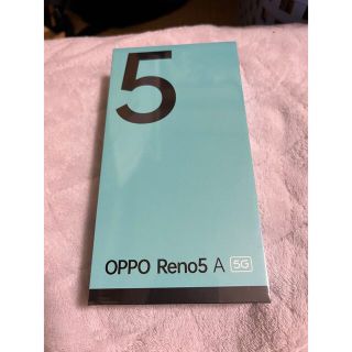 オッポ(OPPO)の【新品未開封】OPPO Reno5 A SIMフリー シルバーブラック(スマートフォン本体)