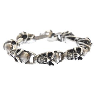 Bill Wall Leather/BWL ビルウォールレザー Good Luck Skull Bracelet グッドラックスカルブレスレット シルバー